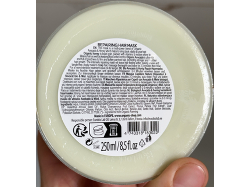 Organic Shop Lavish Natural Repairing Hair Mask, 8.5 fl oz/250 mL