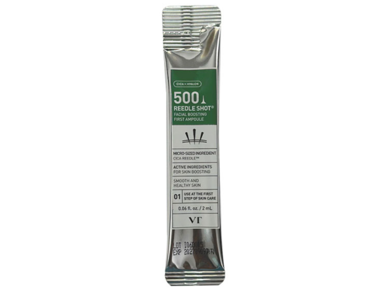 VT Cosmetics Reedle Shot 500 Facial Boosting First Ampoule, 0.06 fl oz/2 mL