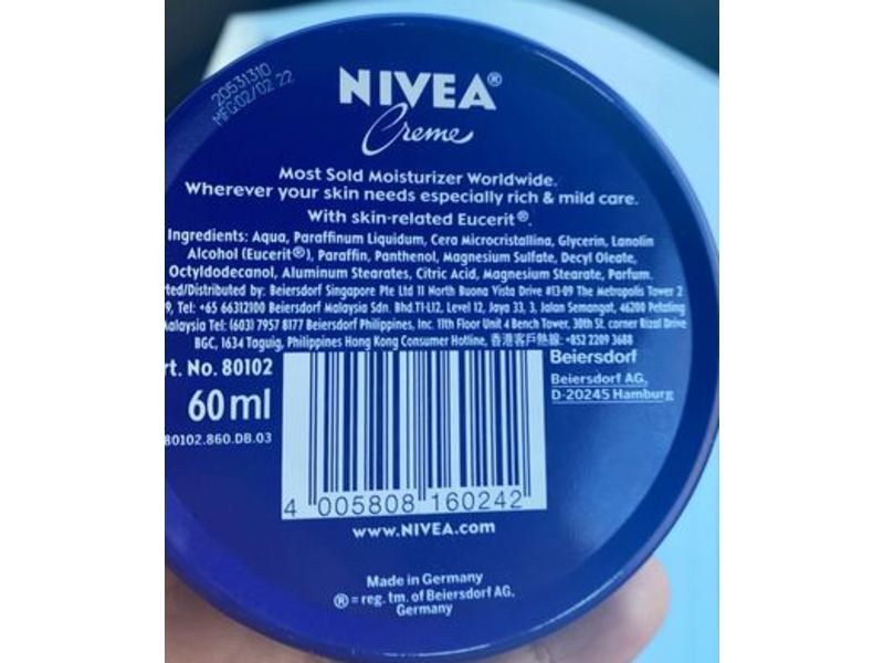 Nivea Face Moisturizing Creme, 60 mL