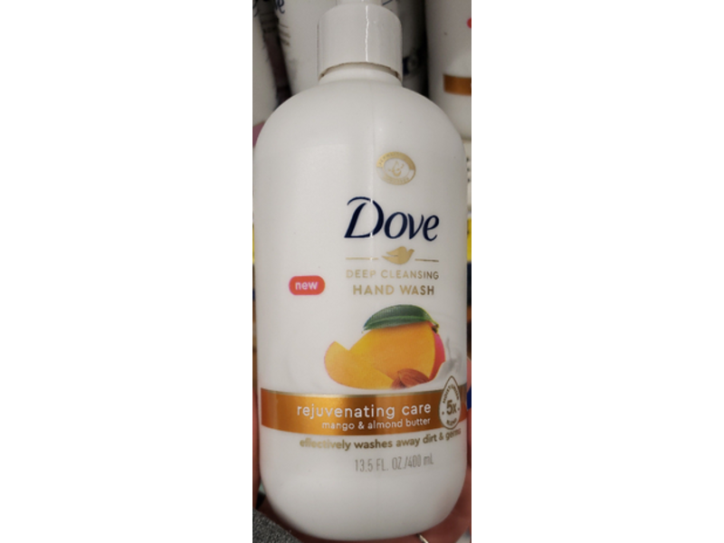 Dove Deep Cleansing Hand Wash, Rejuvenating Care, Mango & Almond Butter, 13.5 fl oz/400 mL