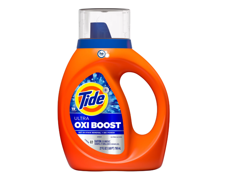 Tide Ultra OXI Boost Liquid Detergent, 19 Loads, 27 fl oz/798 mL