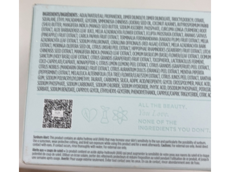 PUR Brightening Vitamin C & Peptide Moisturizer, Tropical C, 1.76 oz/50 g