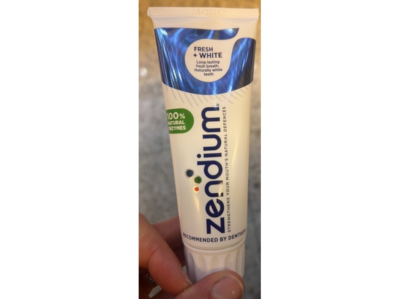 Zendium Toothpaste, Fresh+White, 75 mL