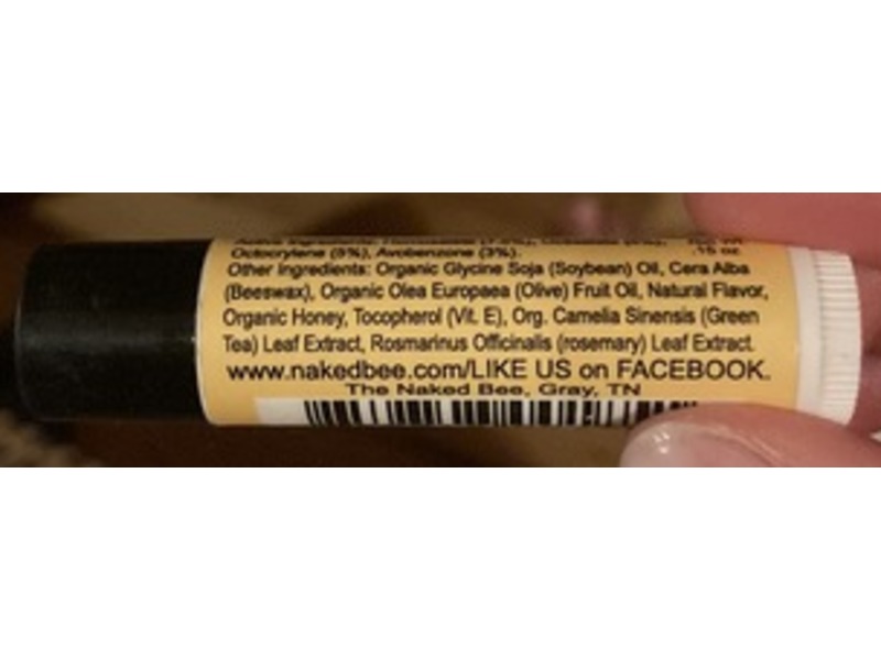 The Naked Bee Lip Balm, SPF 15, Green Tea, 0.15 oz