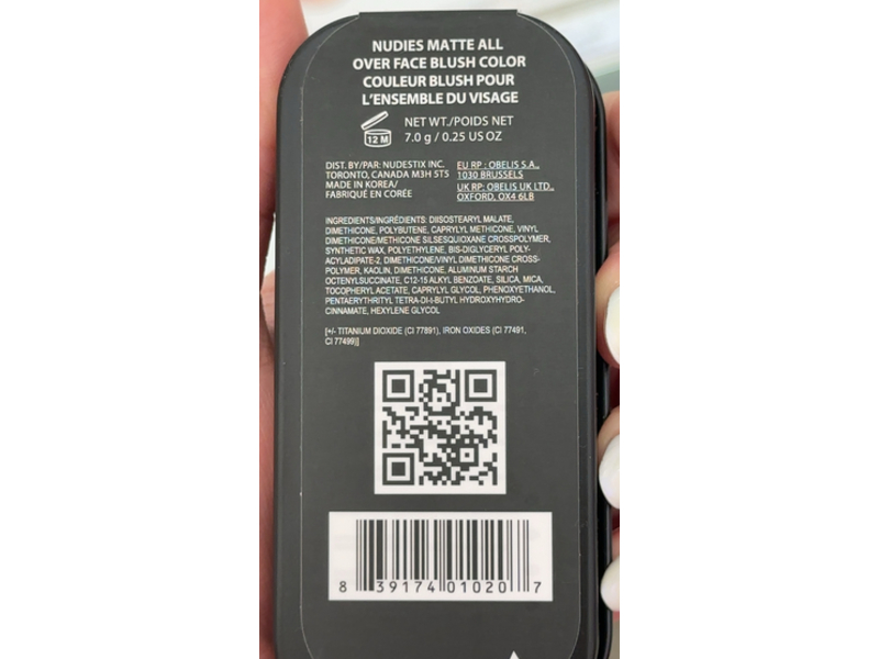 Nudestix Nudies All Over Face Matte Blush, Bare Back, 0.25 oz/7 g