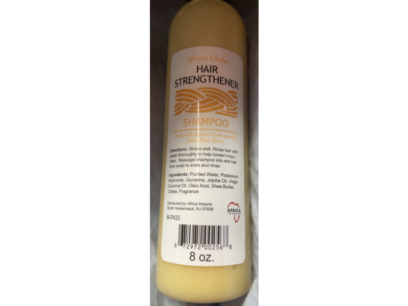 Africa Imports Hair Strengthener Shampoo, African Chebe Powder, 8 oz