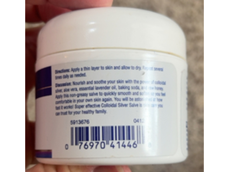 Heritage Store Colloidal Silver Skin Salve, 2 oz/60 g