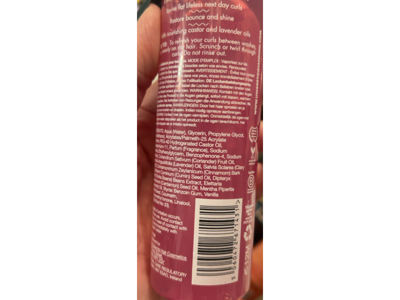 Umberto Giannini Curl Reviving Spray, 5 fl oz/150 mL
