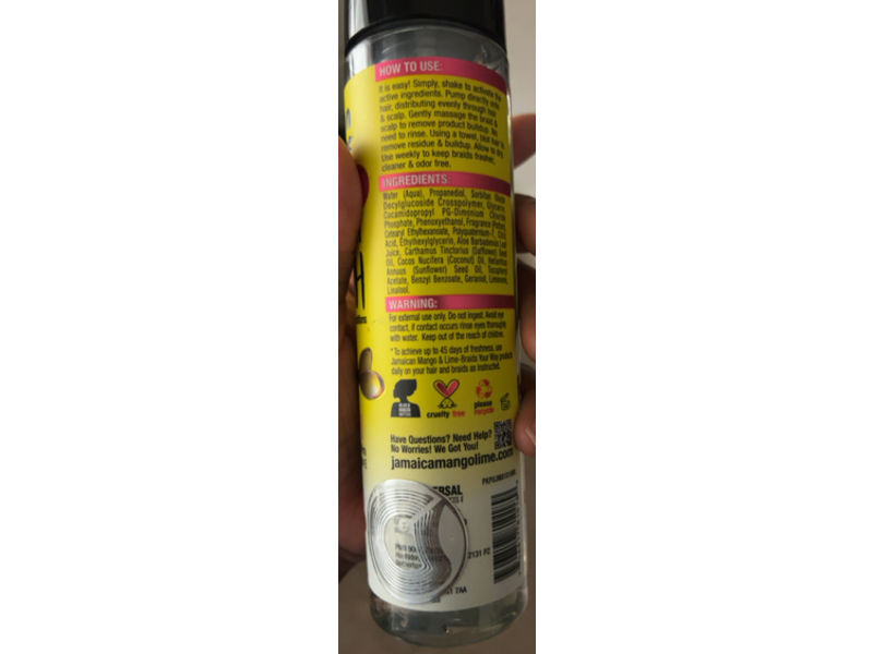 Jamaican Mango & Lime Foams & Refresh Dry Wash, Fresh Breeze, 8 fl oz/237 mL