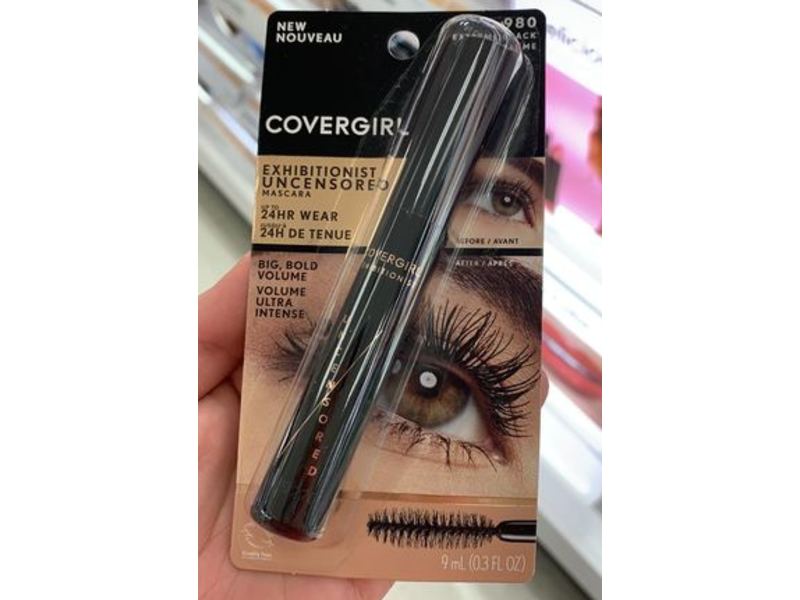 CoverGirl Exhibitionist Mascara Uncensored, Extreme Black, 9 mL