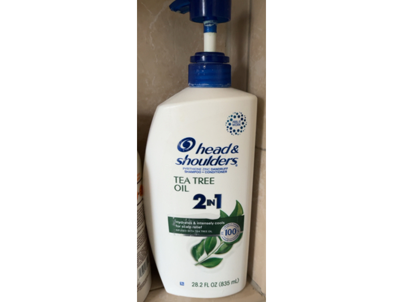 Head & Shoulder 2 In 1 Dandruff Shampoo + Conditioner, Tea Tree Oil, 28.2 fl oz/835 mL