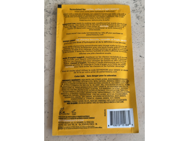 Pattern Define & Moisturizer Leave - In Conditioner, 1.75 fl oz/52 mL