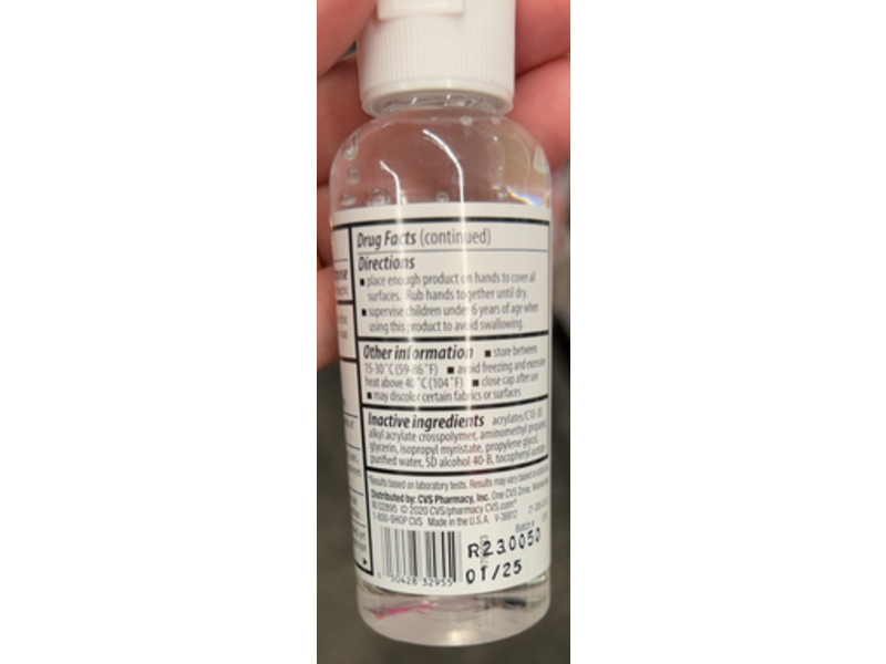 CVS Health Moisturizing Hand Sanitizer Gel, 2 fl oz/59 mL