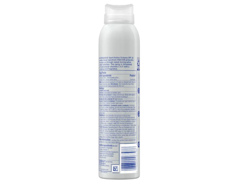 Neutrogena Sport Active Defense Sunscreen, SPF 30, 5.0 oz/141 g