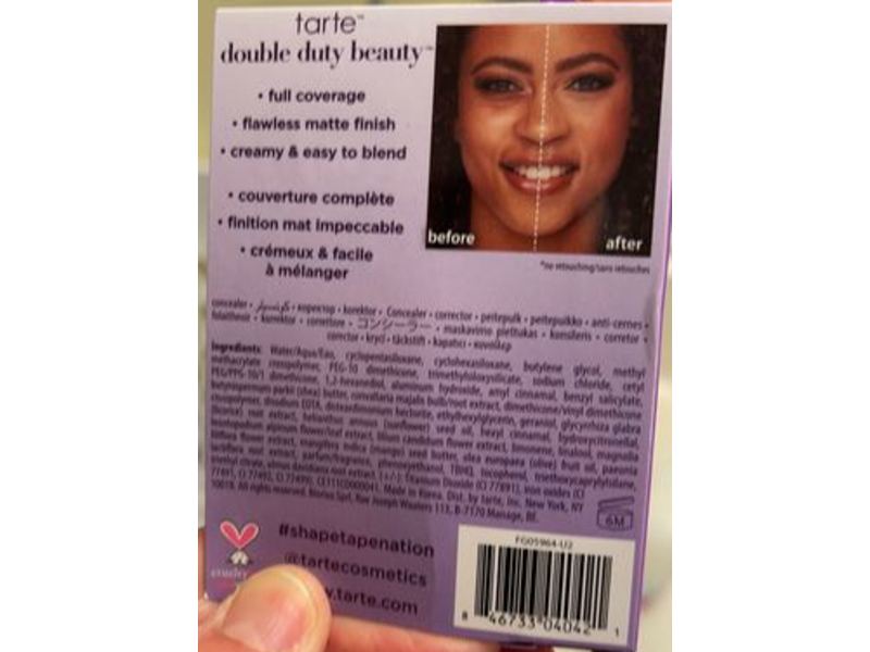 Tarte Shape Tape Concealer, 44 H Tan, 0.33 fl oz/10 mL