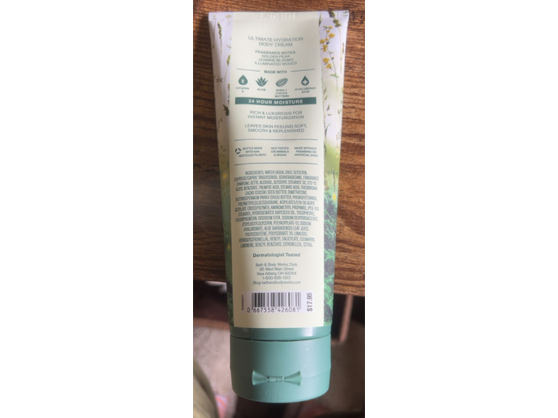 Bath & Body Works Chasing Fireflies Ultimate Hydration Body Cream, Shea Butter + Hyaluronic Acid, 8 oz/226 g