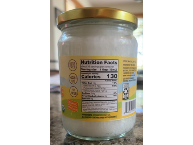 Natural Grocers Organic Coconut Oil, 17.5 fl oz/518 mL