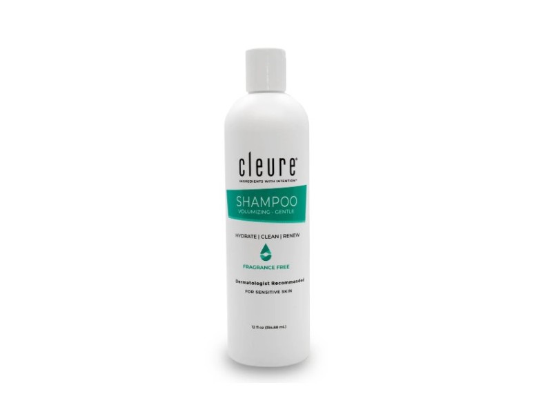 Cleure Volumizing-Gentle Shampoo, Fragrance Free, 12 fl oz/354.88 mL