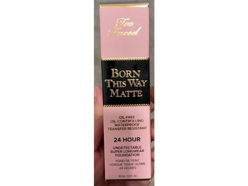 Too Faced Born This Way Matte Foundation, Warm Nude, 1 fl oz/30 mL