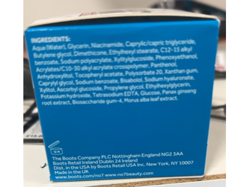 No 7 Hydraluminous+ Hydrating Night gel, 1.69 fl oz/50 mL