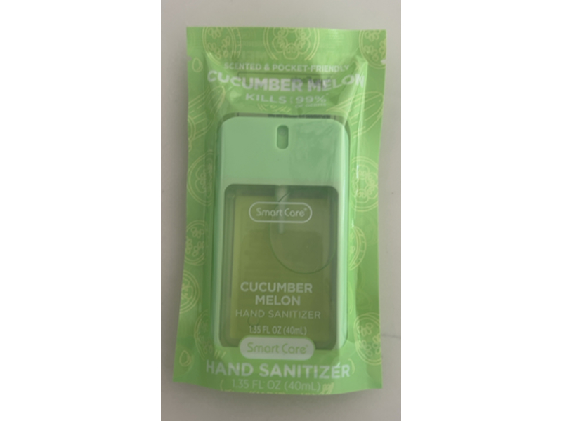 Smart Care Hand Sanitizer, Cucumber Melon, 1.35 fl oz/40 mL