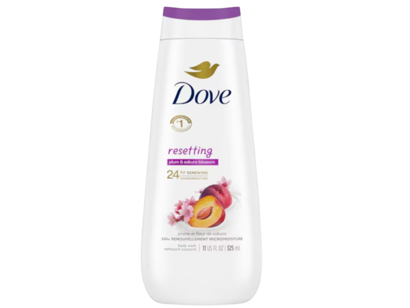 Dove Resetting Body Wash, Plum & Sakura Blossom, 6.67 fl oz/200 mL