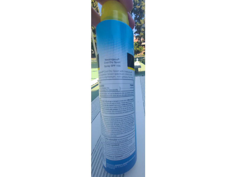 Neutrogena Cool Dry Sport Sunscreen Spray, SPF 100, 5 oz/141 g