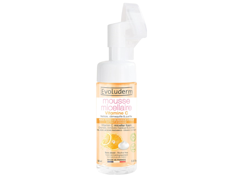 EvoLuderm Mousse Micellar Foam, Vitamin C, 5 oz/150 mL