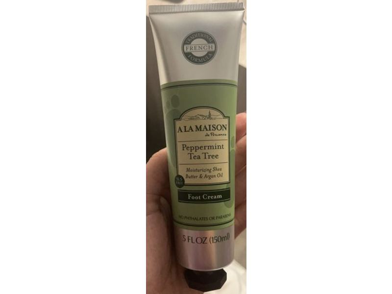 A La Maison De Provence Foot Cream, Peppermint Tea Tree, 5 fl oz/150 mL