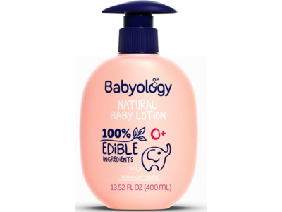 Babyology Natural Baby Lotion, 13.52 fl oz/400 mL