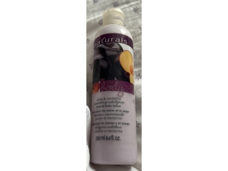 Avon Naturals Body Lotion, Plum & Nectarine, 8.4 fl oz/250 mL