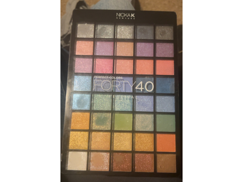 nicka k Perfect Colors Forty40 Eyeshadow Palette, Festival, 3.10 oz/88 g
