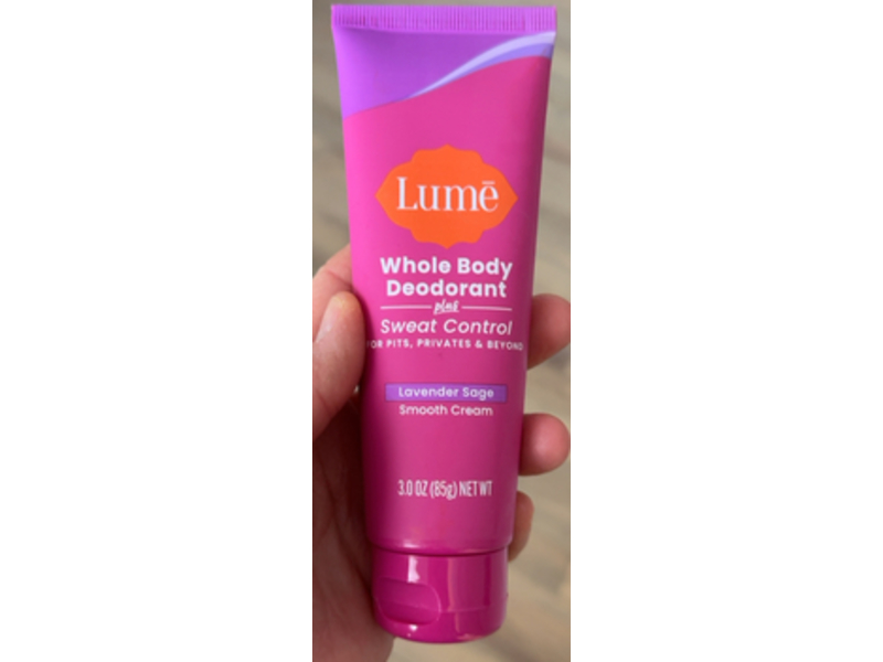 Lume Whole Body Deodorant Plus, Lavender Sage, 3 oz/85 g
