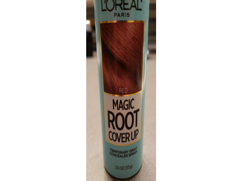 L'Oreal Paris Magic Root Cover Up Gray Concealer Spray, Red, 2.0 oz/57 g