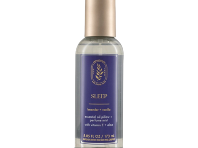 Bath & Body Works Sleep Essential Oil Pillow + Perfume Mist, Lavender + Vanilla, 5.85 fl oz/173 mL