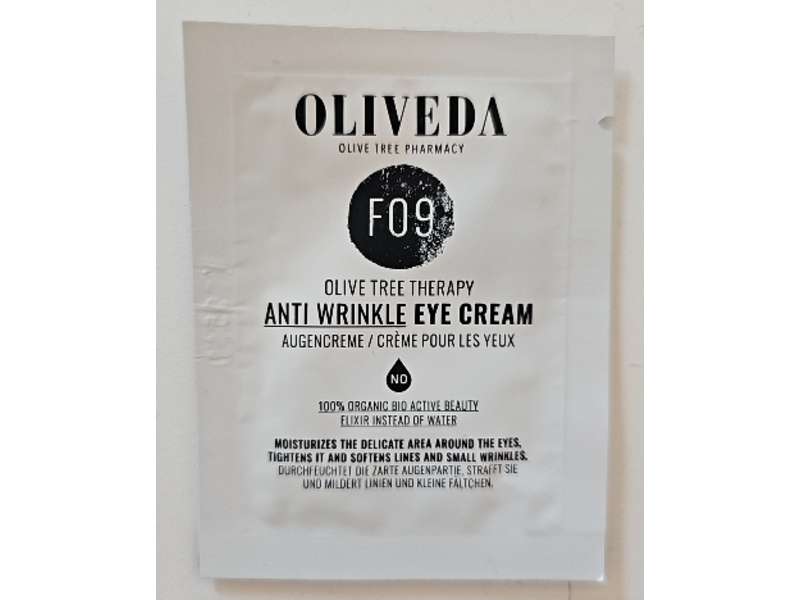 Oliveda F09 Anti Wrinkle Eye Cream, 0.08 fl oz/2.5 mL