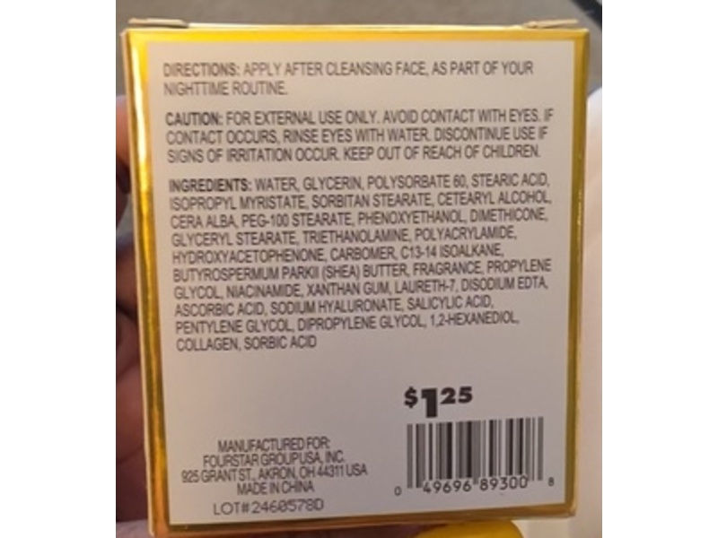 B.pure Essentially Ageless Collagen Night Moisturizer, Niacinamide & Hyaluronic, 1.5 oz/43 g