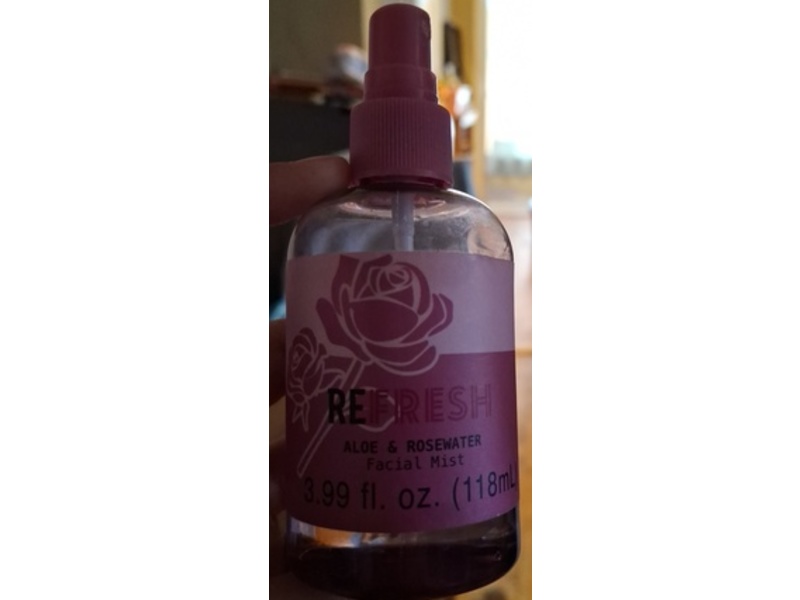 Refresh Facial Mist, Aloe & Rosewater, 3.99 fl oz/118 mL