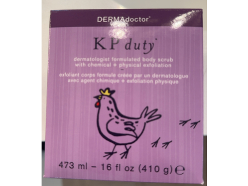 DERMAdoctor KP Duty Exfoliating Body Scrub, 16 fl oz/473 mL