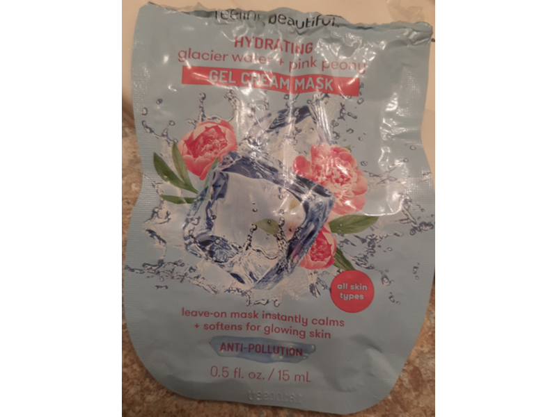 Freeman Hydrating Gel Cream Mask, Glacier Water + Pink Peony, 0.5 fl oz/15 mL
