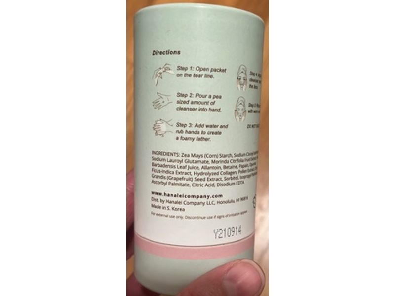 Hanalei Papaya Enzyme Powder Face Cleanser, 0.03 oz/1 g, 14 Count