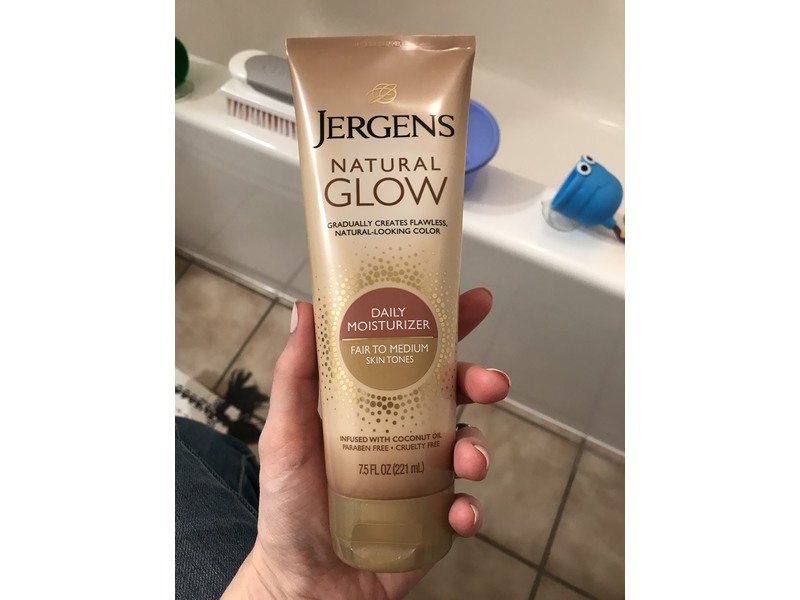 Jergens Natural Glow Daily Moisturizer, Fair to Medium Skin Tones, 7.5 fl oz (221 mL)