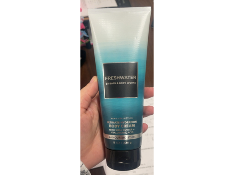 Bath & Body Works Fresh Water Body Cream, Shea Butter + Hyaluronic Acid, 8 oz/226 g