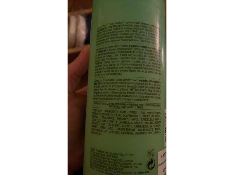 Redken Clean Maniac Clean Touch Conditioner, 33.8 fl oz/1000 mL