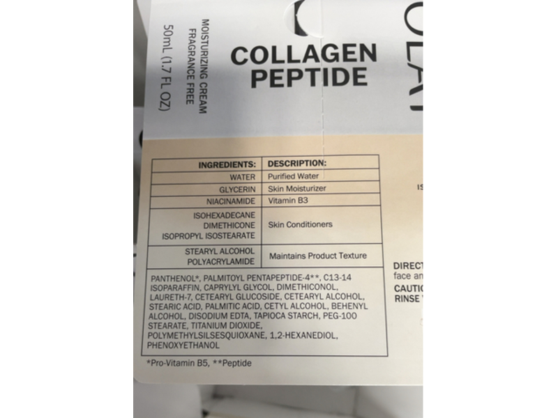 Olay Collagen Peptide Moisturizing Cream, 1.7 fl oz/50 mL