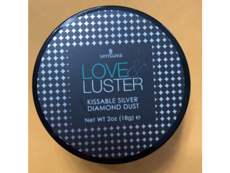 Sensuva Love & Luster Kissable Silver Diamond Dust, 2 fl oz/18 g