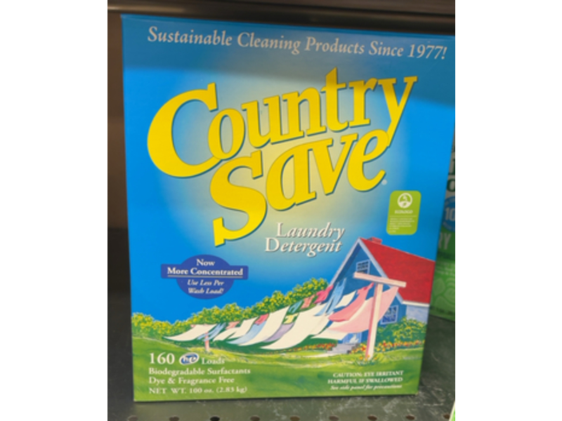 Country Save Laundry Detergent, 160 Loads, 100 oz/2.83 kg