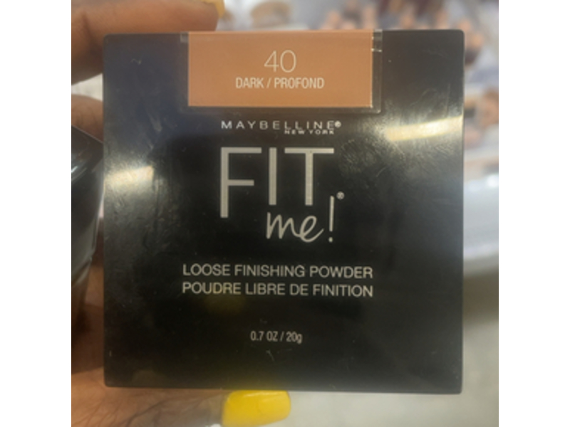 Maybelline New York Fit Me Loose Finishing Powder, 40 Dark, 0.7 oz/20 g