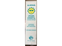 Aloesun Organic Coconut Tanning Oil, Lavender, 3.4 fl oz/100 mL - thumbnail 2