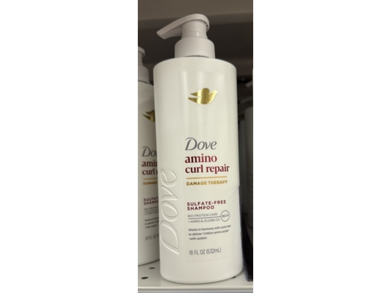Dove Shampoo, Amino Curl Repair, 18 fl oz/532 mL